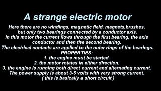 A strange electric motor