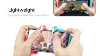 PORTABLE MOBILE GAME PAD CONTROLLER WITH 4 TRIGGERS FOR ALL GAMES USE OF SURVIVAL MOBILE CONTROLLER