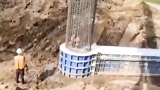 The construction site always has its own atmosphere