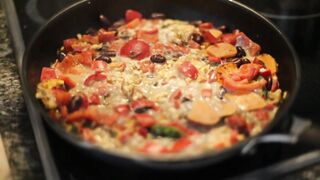 fried vegetables, pretty and very delicious
