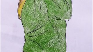 Girl green
