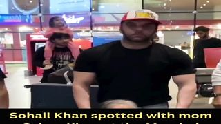 Sohail Khan spotted with mom Salma Khan at the Mumbai Airport #sohailkhan #shorts #viral #youtubeshorts #trending #shortvideo #ytshorts