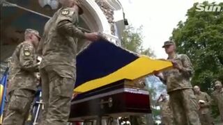 Ukrainians pay tribute at funeral of U.S. volunteer killed in Bakhmut