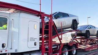 Luxury Cars 2024 - Tesla Cybertrucks roll into Central California
