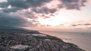 A beautiful sky and landscape view