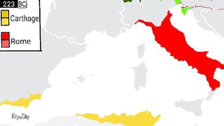 Map the history، repolice rome the kingdom Cartage,.