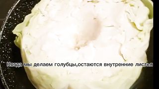 Сочный,вкусный и острый салат из вареной капусты_Juicy, tasty and spicy boiled c