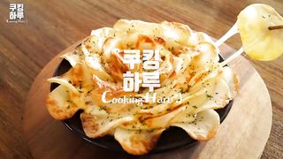 완벽한 저녁! 치즈 감자꽃! 겉바속촉! 감자를 먹는 새로운 방법.