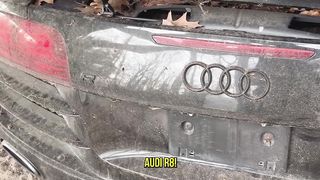 Supercar Terbengkalai: Audi R8 | Pencucian Pertama dalam Beberapa Tahun! | Restorasi Detailing Mobil