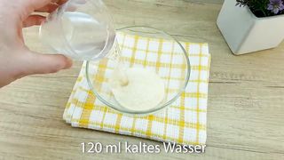 Hast du einen Mixer Mischen Zucker und Gelatine, Sie werden vom Ergebnis begeist.