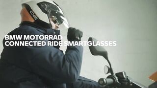 Additional reality glasses for motorcyclists on BMW