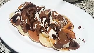 Triple layer chocolate pan cake