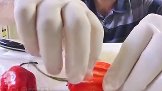 How to cut very  peppers correctly