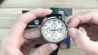 PAGANI DESIGN Men Quartz Watches Luxury Brands Fashion Movement Military Watches Leather Quartz Watches Relogio Masculino