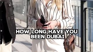she spend $5000 per month in Dubai.#streetinterview #dubai #money #