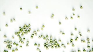 funny little pea rolling on the table