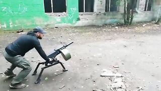 Испытания, первый в мире страйкбольный АГС