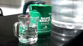 Cara penyajian minum barley dari Sante Powder