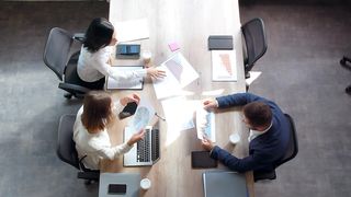 Business people at work meeting