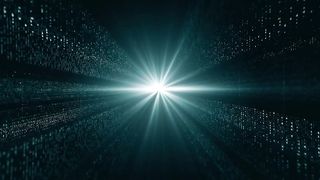 Light in the background of a virtual 3D database