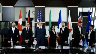 International leaders posing for a photo