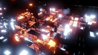Information blocks virtual world concept