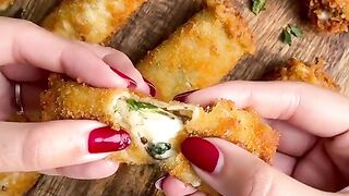 Crispy Fried Lasagna Rolls