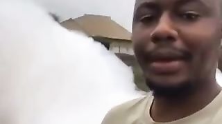 The clouds flows down the land
