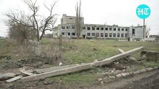 Ukrainian Village Destroyed As Zelensky's Men Turn It Into Battlefield To Stop Russian Advance.