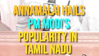 Annamalai Hails PM Modi's Popularity In Tamil Nadu _ Watch.