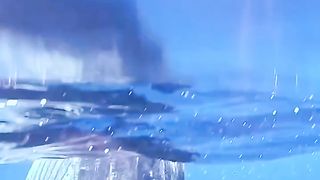 Look at this sea monster, it's as if he knows he's in a movie