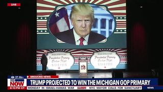 Results of The Michigan Primary Trump Triumphs, Addresses Fans in Grand Rapids