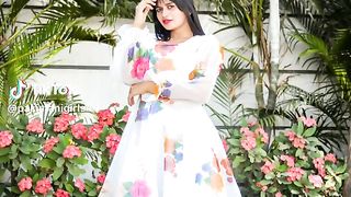 Organza simple frock designs