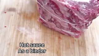 Rotisserie prime rib with cowboy butter