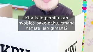 Negara Indonesia TERAKHIR yang nyoblos pake paku_ Negara lain pemilu pake apa_