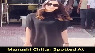 Manushi Chillar Spotted At Jamnagar Airport #manushichhillar #shorts #short #trending #viral #bollywood #shortvideo