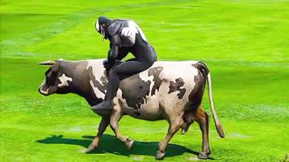 GTA V | BABY SAVING COW ????| #shorts