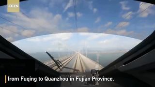 Testing of a new high-speed train in China