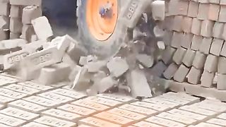 Tractor break all walls
