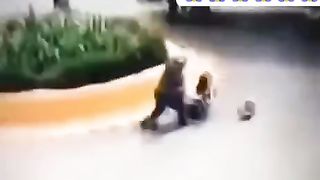 What is this guys? Who pulled this woman is taking