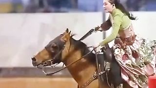 What does a cowboy shooting competition look like?