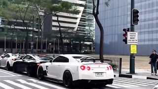 Sports car crash