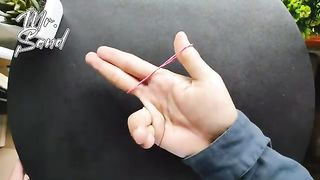 Trik Sulap Karet P1stol- Sehari jago sulap Easy Rubber Band Magic Trick With Fingers
