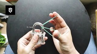 Cara Sulap Melepaskan Karet Dari Gembok - Sehari Jago Sulap Easy Rubber Band Magic