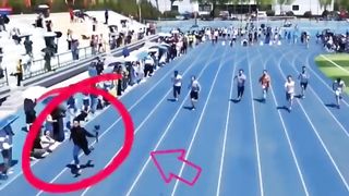 Cameraman Runs Faster Than The Athletes!.