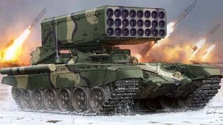 Tos1A Thermobaric Russian 220 mm Multiple Rocket Launcher
