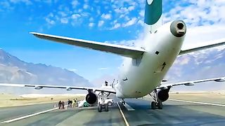 Breathtaking view of Skardu Airport  Gilgit-