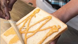 Fire pizza pasta sandwich???????? #foodies #streetfoodindia #foodvlog #foodshorts #shortsfeed #sandwich