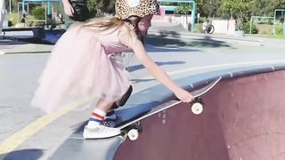 Six years old very good in skating