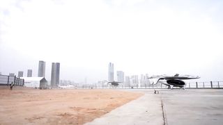 The first ever flight of an air taxi took place in China